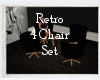 Retro 4 Chair Set