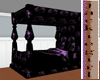 black purple rose bed