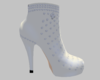 Cream Pearl Ankle Boot