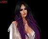 Black/Purple Loose Hair