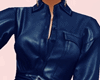 Lula Leather Blue Dress