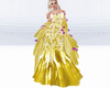 Yellow floral gown
