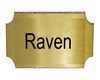 Raven wall plaque