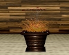 Polished wood vase