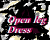 open leg blk dress