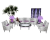 Silver couch set