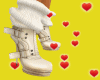 Red Heart Spakle Boots