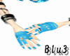 Blue Ice Rave Gloves
