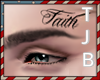 Faith Face Tattoo