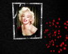 Monroe framed red lips