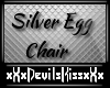 Custom Silver Egg Chair