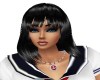 NAVY NECKLACE (RED)