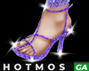 Glitter Purple Heels