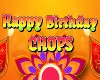 Chops Birthday balloon