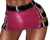 PINK BELTED MINI SKIRT