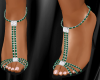 Emerald  Green Gem Heels