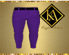 purple casual pants