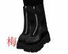 梅 black boots