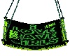 Green rave hammock