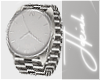 -F- Silver Watch L
