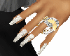 wedding nails silver