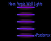 Purple Neon Wall Lights