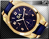 SA: Navy Gold Watch