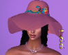 Peach Flora  Hat