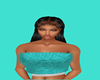 Turquoise top