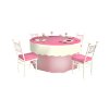 Pink & White Guest Table
