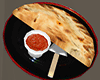 calzone pizza plate