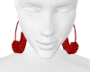 Venjii Red Earrings