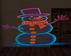 neon snowman