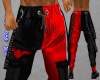SEV Dj Pants Red black