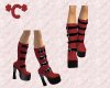  *C* Red Boots w/Black