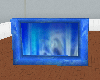 Alpha blue fireplace