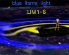 Blue flame light floor