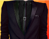 Burgendy Black Suit Top