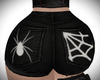Graphic Spiderweb Shorts