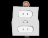 White Wallplate Outlet M