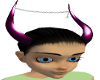 Purple PVC Demon Horns