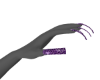 Purple Cheetah Nails