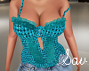 Camisole-Blue Jeweled