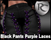 Black Pants Purple Laces