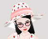 🦋 White Luxury Hat |F