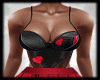 Black & Red Heart Dress