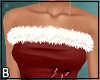 Red Fur Bow Dress
