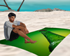 Beach towel green