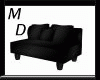 -MD- Black Shine Couch