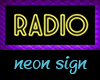 Radio Neon Sign